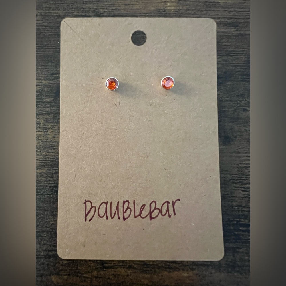BaubleBar Vibrant Orange Stud Earrings